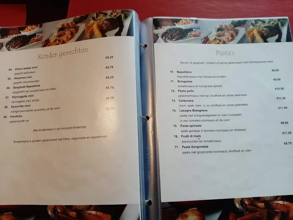 Menu_Restaurant Pala's_Beilen_immagine_2