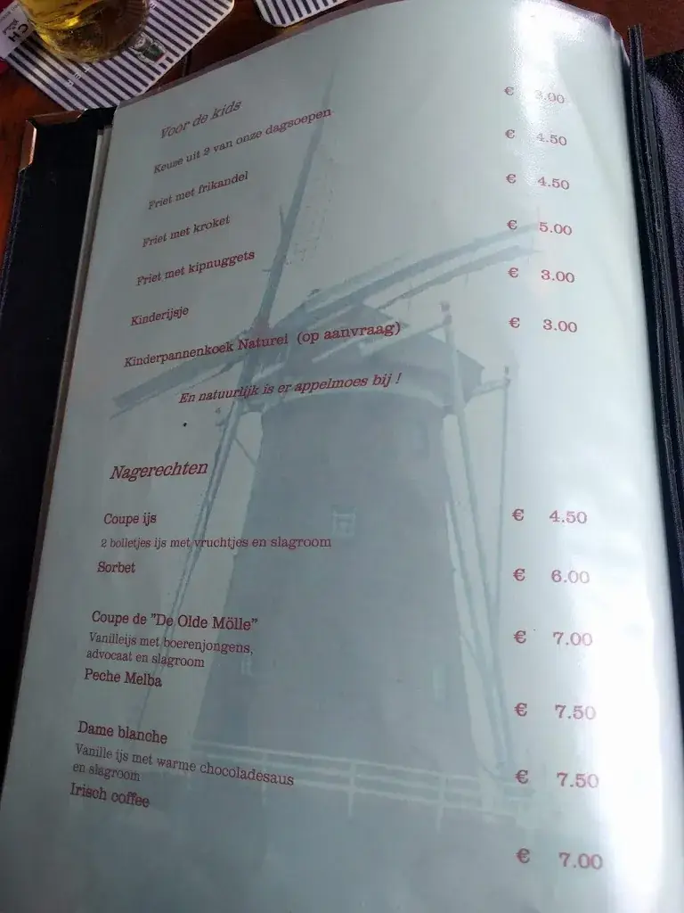 Menu_Restaurant 'De Olde Mölle'_Neede_image_2