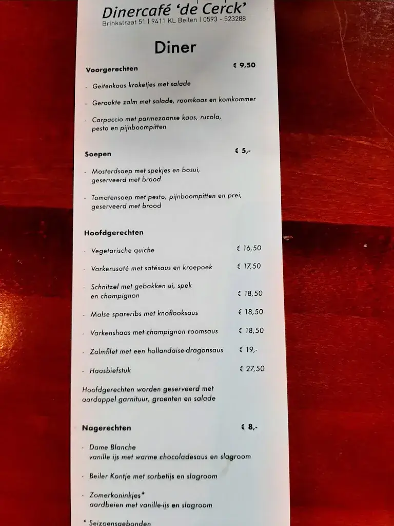 Menu_Dinercafé de Cerck_Beilen_imagen_1