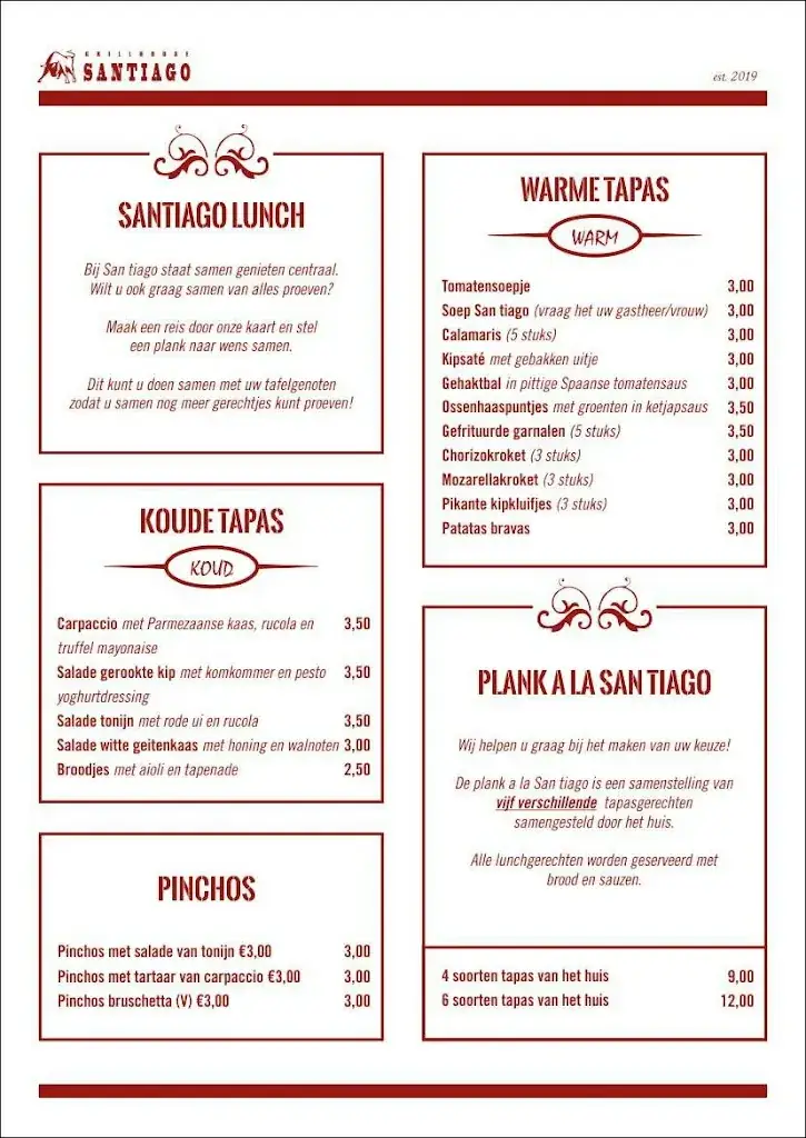 Menu_Santiago Beuningen_Beuningen_image_1