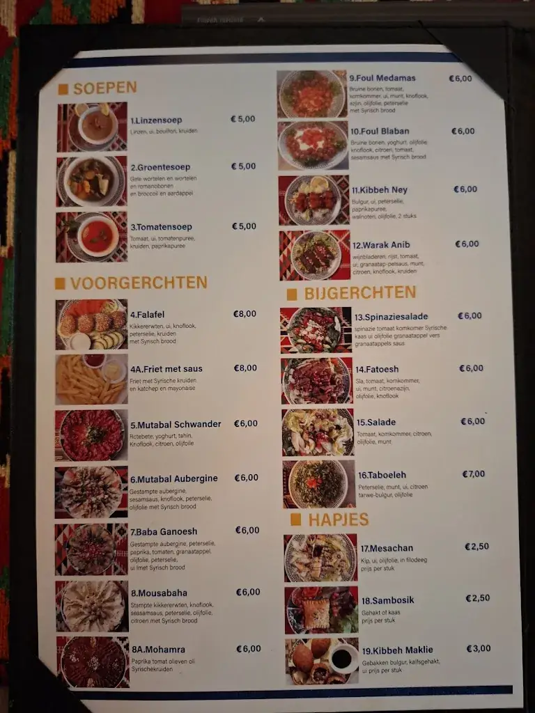 Menu_Syrische Keuken Razan_Beuningen_image_2