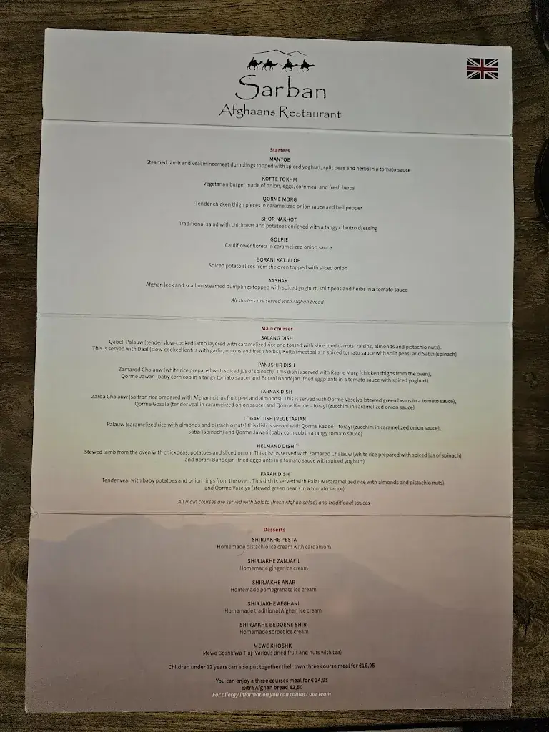 Menu_Sarban - Utrecht_Utrecht_image_1