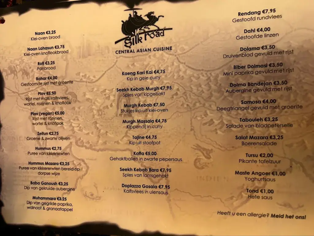 Menu_Silk Road Utrecht_Utrecht_immagine_2