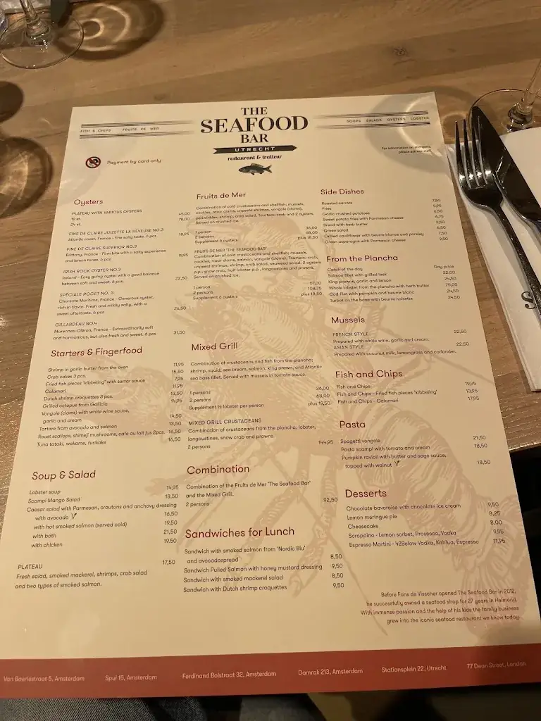 Menu_The Seafood Bar_Utrecht_image_4