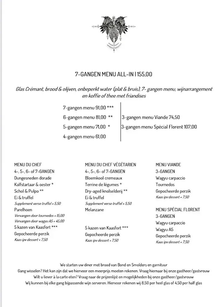 Menu_Florent le Bistro_Utrecht_immagine_1