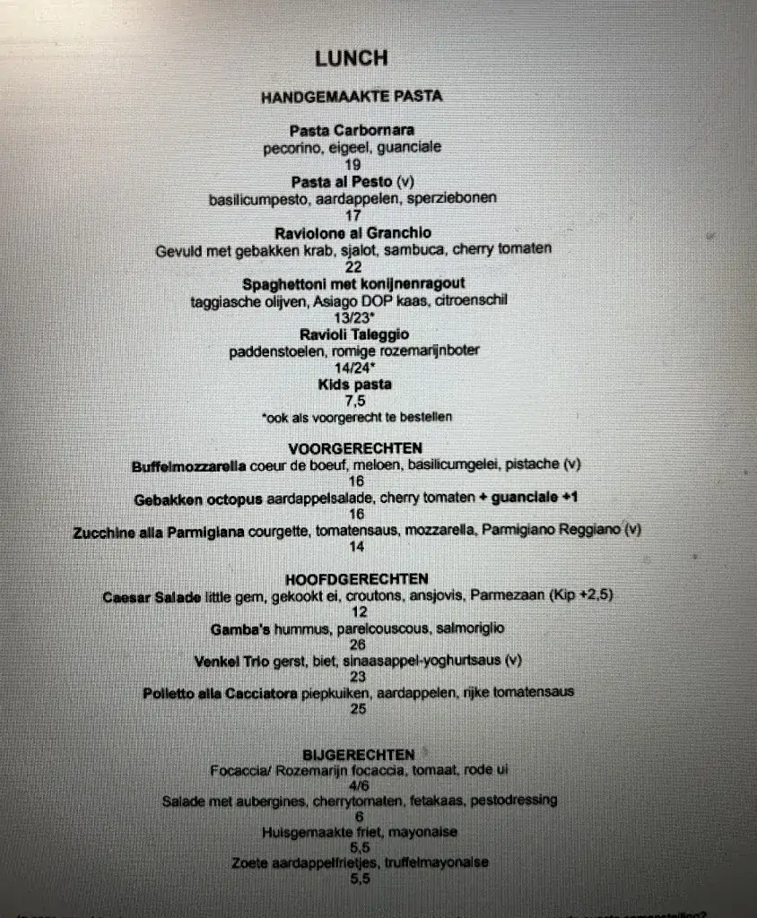 Menu_Onze Zaak - Italiaans Restaurant_Amsterdam_image_3