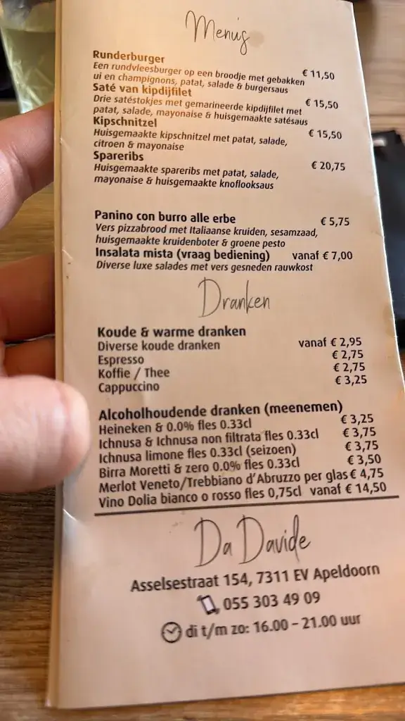 Menu_Da Davide_Apeldoorn_immagine_3