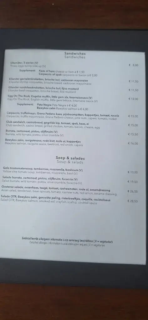 Menu_Restaurant On The Rock Aalsmeer_Aalsmeer_immagine_4