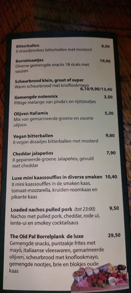 Menu_The Old Pal Zoetermeer_Zoetermeer_image_2
