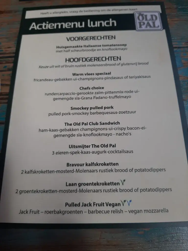 Menu_The Old Pal Zoetermeer_Zoetermeer_image_3