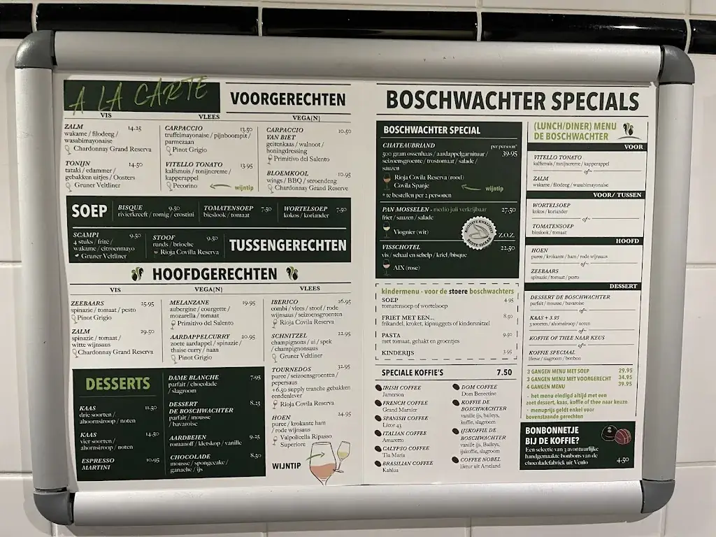 Menu_Restaurant De Boschwachter_Heeze_image_1