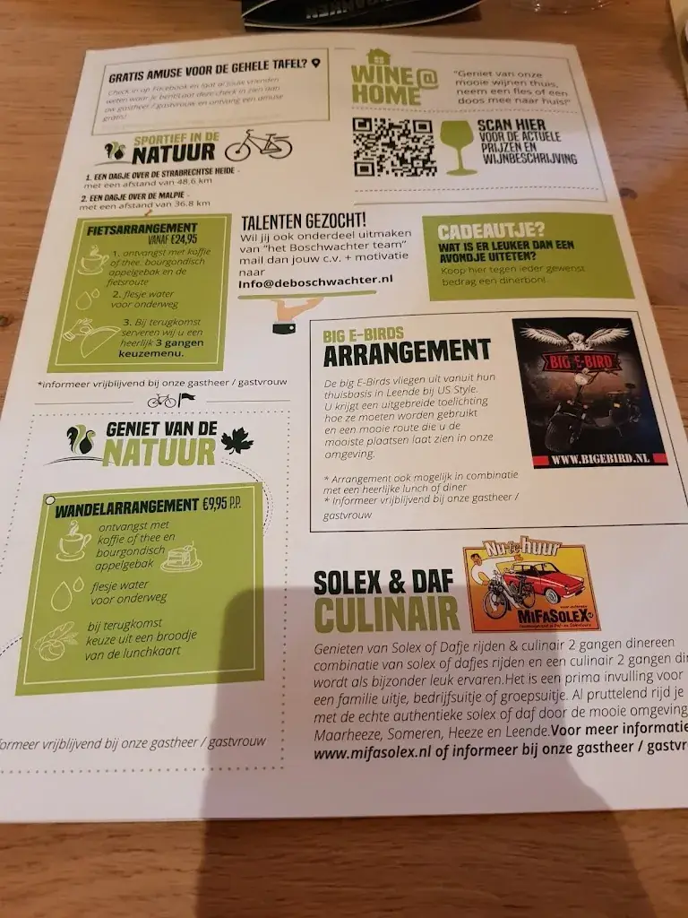 Menu_Restaurant De Boschwachter_Heeze_image_2