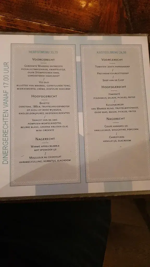 Menu_the Castle Culemborg_Culemborg_image_3