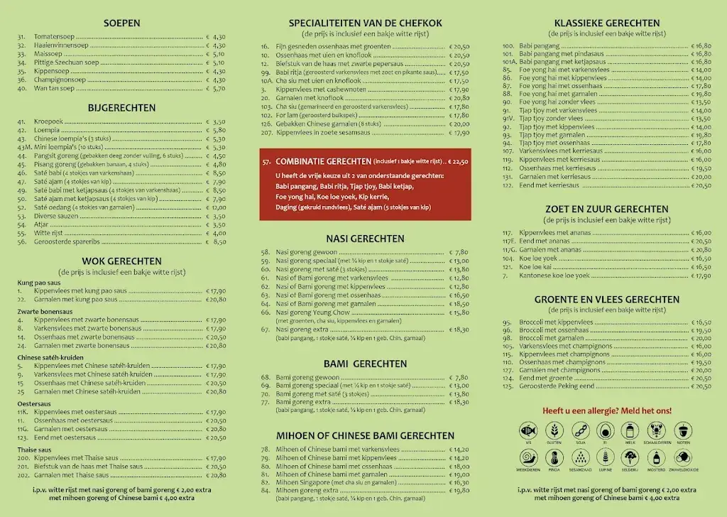 Menu_King's Palace_Culemborg_image_1