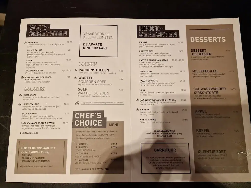 Menu_De Heeren van Coevorden_Coevorden_immagine_2