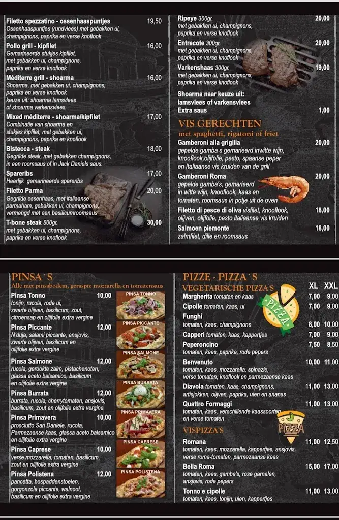 Menu_Bella Roma_Dieren_immagine_1