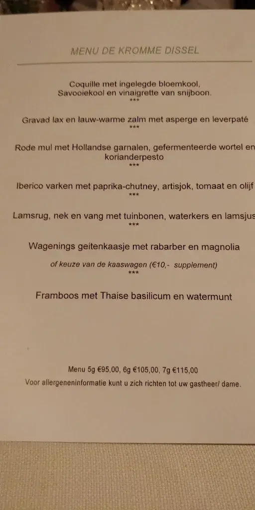 Menu_Restaurant De Kromme Dissel_Heelsum_image_4