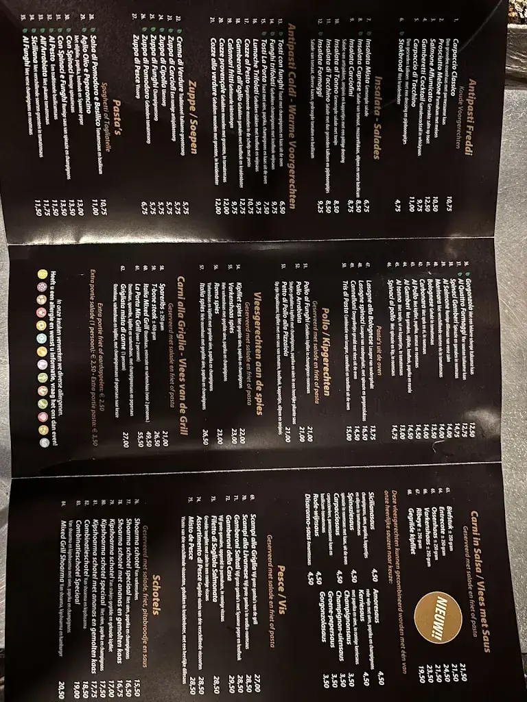 Menu_Pizzeria Steakhouse La Porta_Heelsum_immagine_1