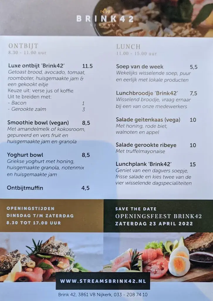 Menu_Streams Brink42_Nijkerk_image_2