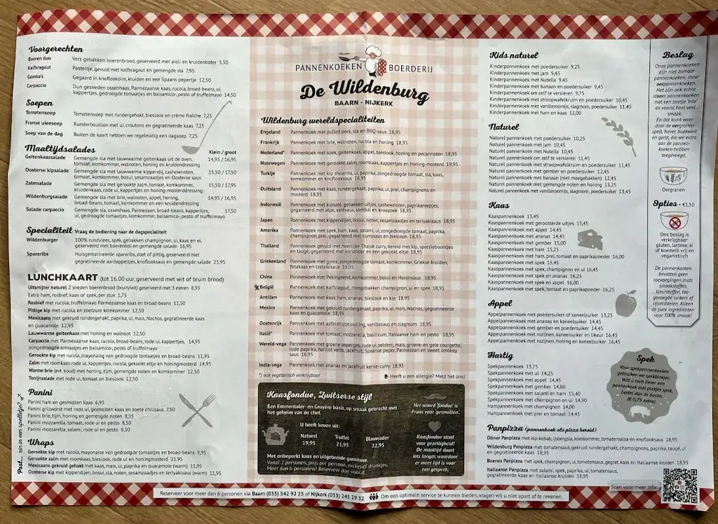 Menu_Pannenkoekenboerderij De Wildenburg Nijkerk_Putten_immagine_2