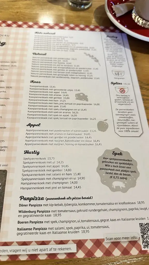Menu_Pannenkoekenboerderij De Wildenburg Nijkerk_Putten_immagine_4
