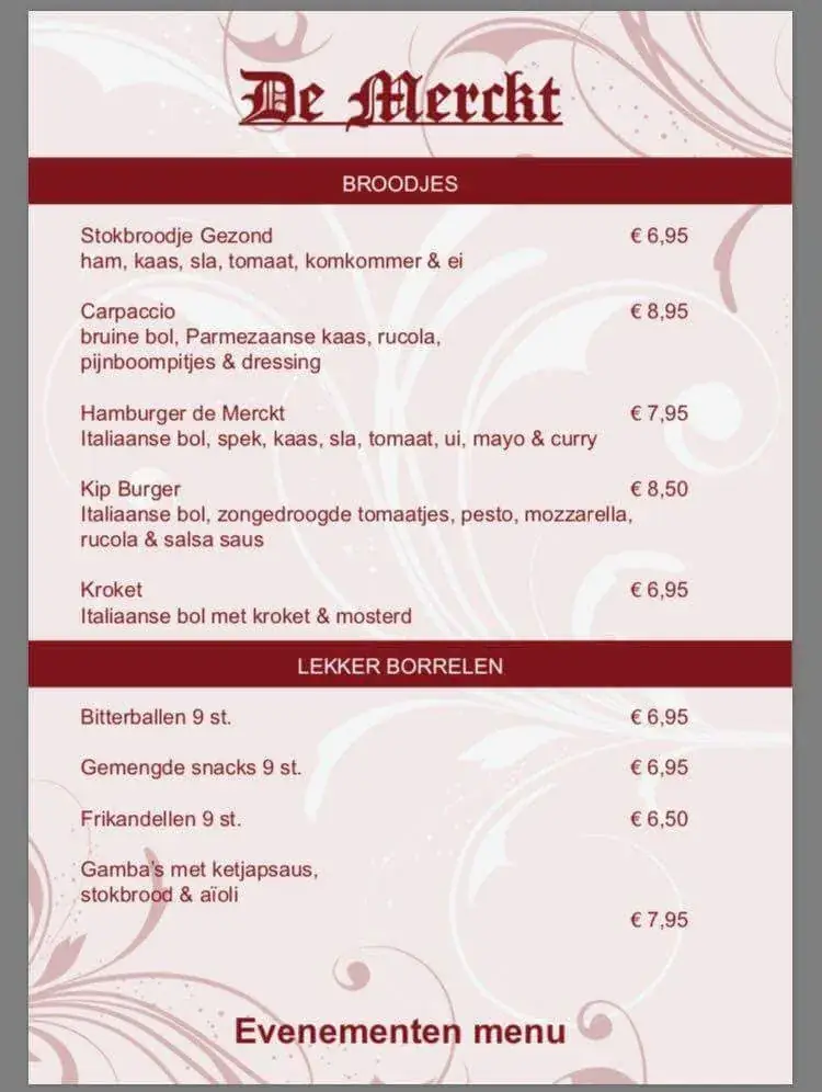 Menu_Restaurant de Merckt_Tiel_immagine_2