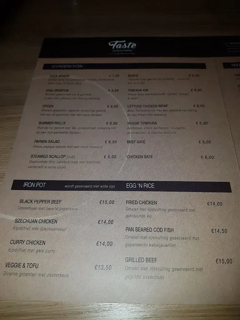 Menu_Taste Fusion Restaurant_Tiel_image_3