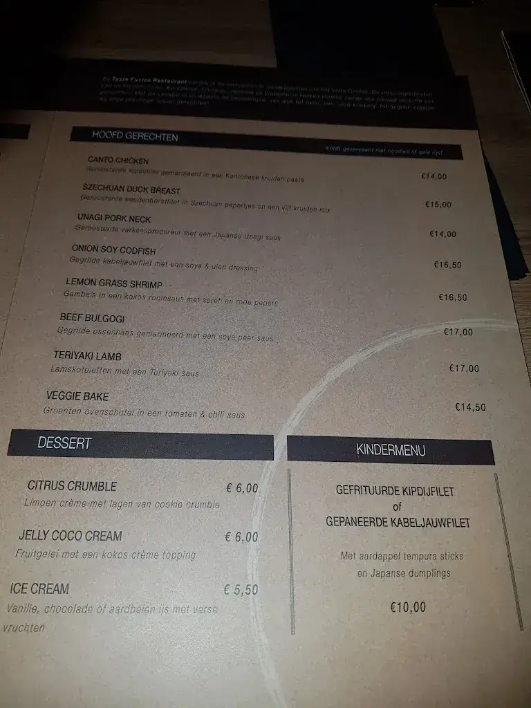 Menu_Taste Fusion Restaurant_Tiel_image_4
