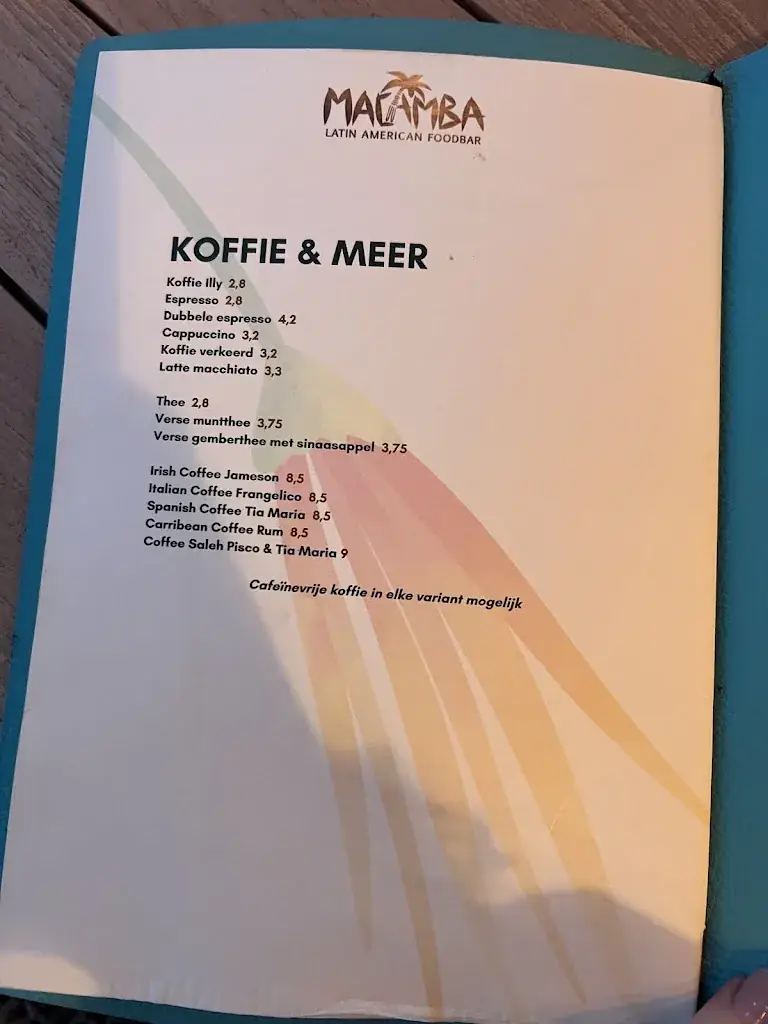 Menu_MACAMBA Latin American Foodbar (Makamba) Doetinchem_Doetinchem_image_4