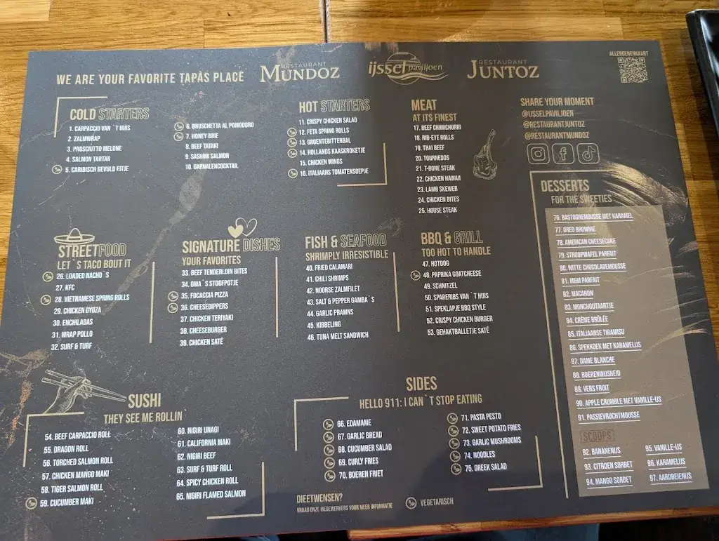 Menu_The IJssel Pavilion_Zutphen_image_1