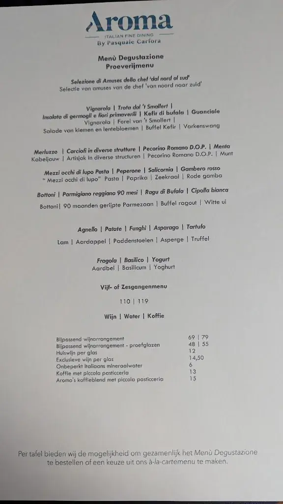 Menu_Restaurant Aroma Italian Fine Dining_Vaassen_image_1