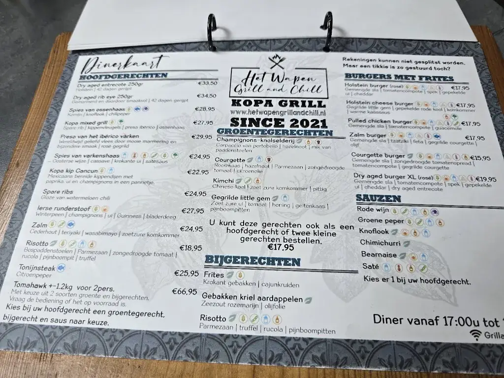 Menu_Het Wapen Grill and Chill_Epe_immagine_1