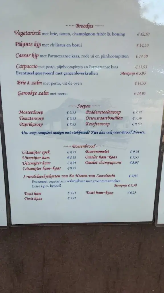 Menu_Restaurant Bistro & Patisserie Novice_Vierhouten_image_1