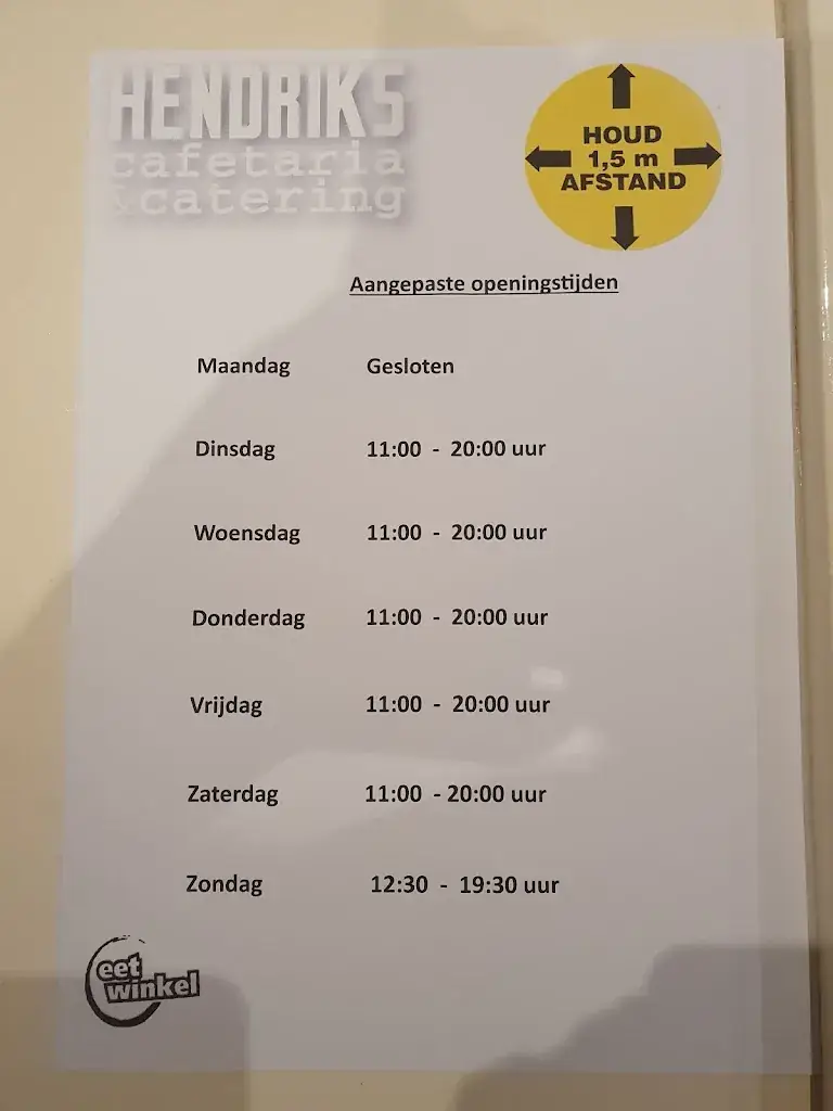 Menu_Cafeteria Hendriks Plaza_Elst_immagine_2