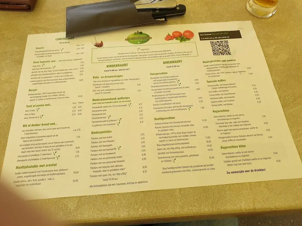 Menu_Wildebras @ThePark_Garderen_immagine_1