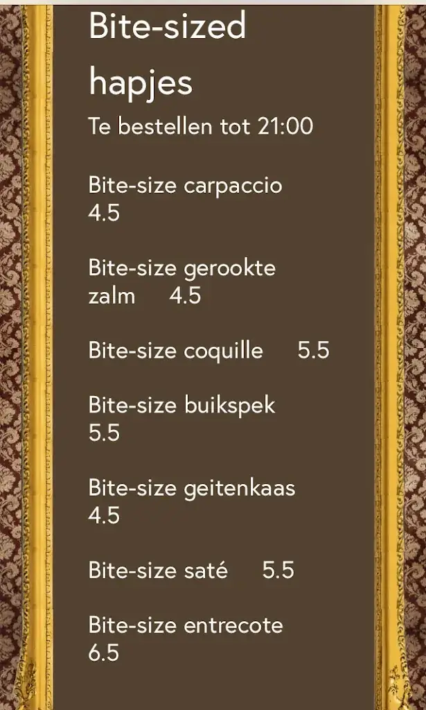 Menu_Het Witte Paard - Restaurant / Café / Hotel_Etten-Leur_immagine_3