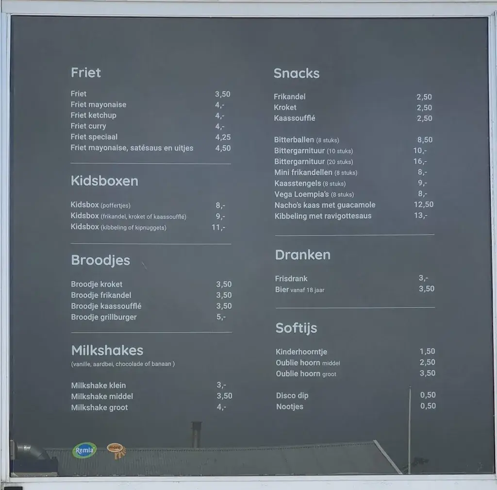 Menu_Strandpaviljoen De Kust_Zee_image_1