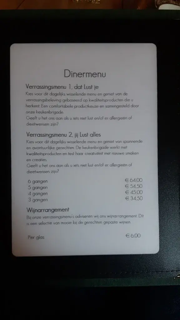 Menu_Restaurant Lust_Geldermalsen_image_1