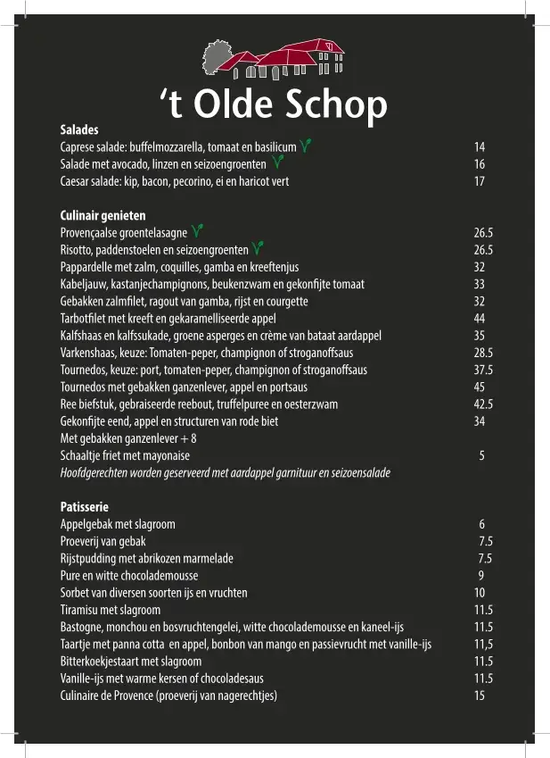 Menu_Restaurant 't Olde Schop_Giesbeek_image_1