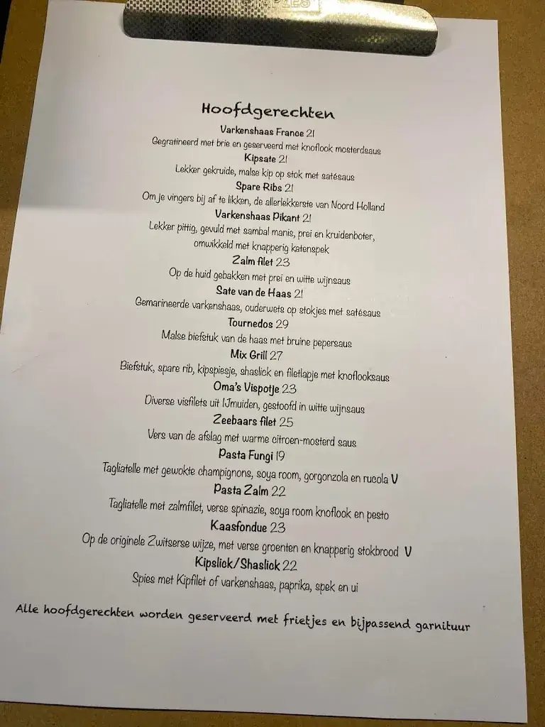 Menu_Restaurant Klein Zwitserland_Zee_image_1
