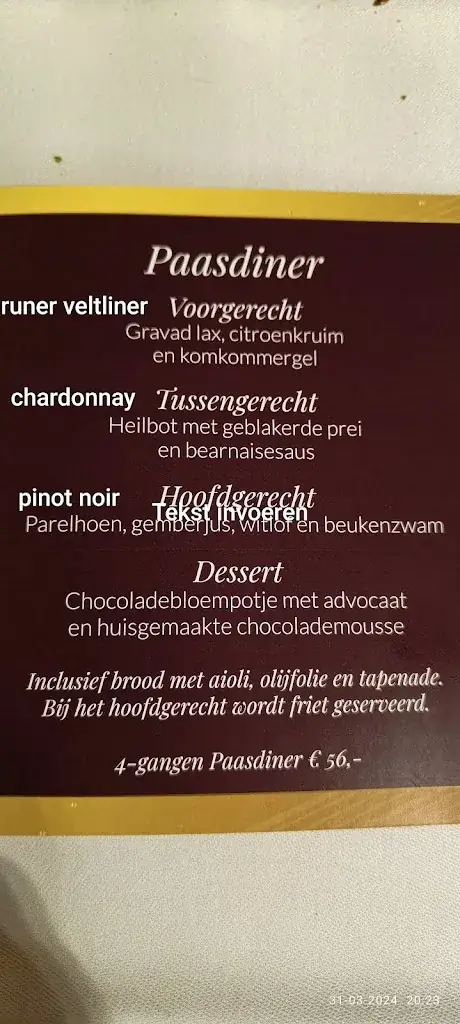 Menu_Hotel - Restaurant De Wolfsberg_Groesbeek_image_3