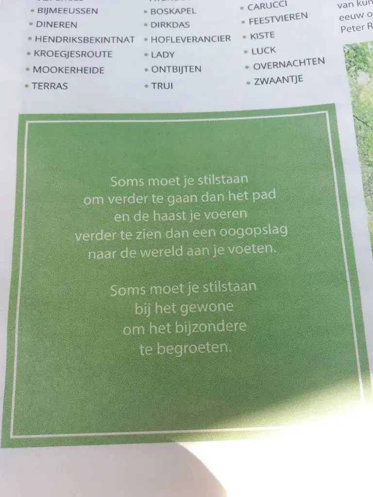 Menu_Herberg Restaurant 't Zwaantje_Mook_image_4