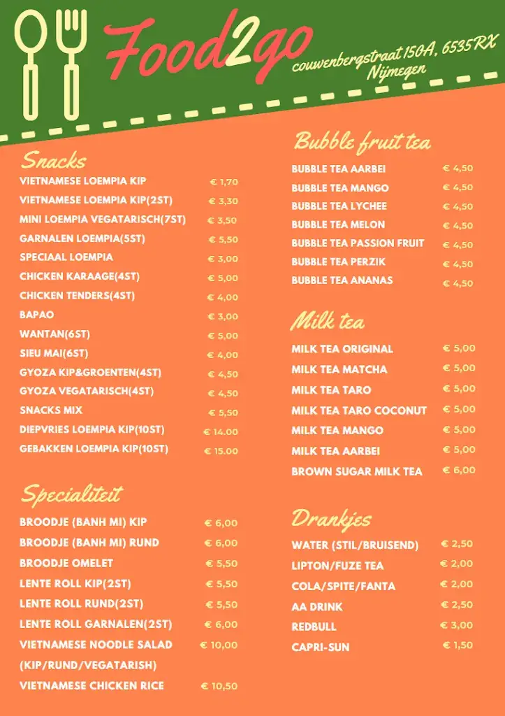 Menu_Food2Go Nijmegen_Nijmegen_image_2