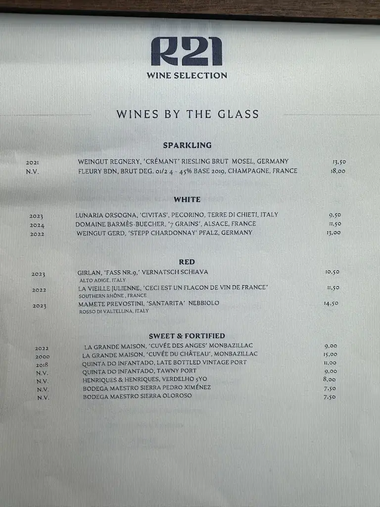 Menu_Restaurant 21_Amsterdam_image_1