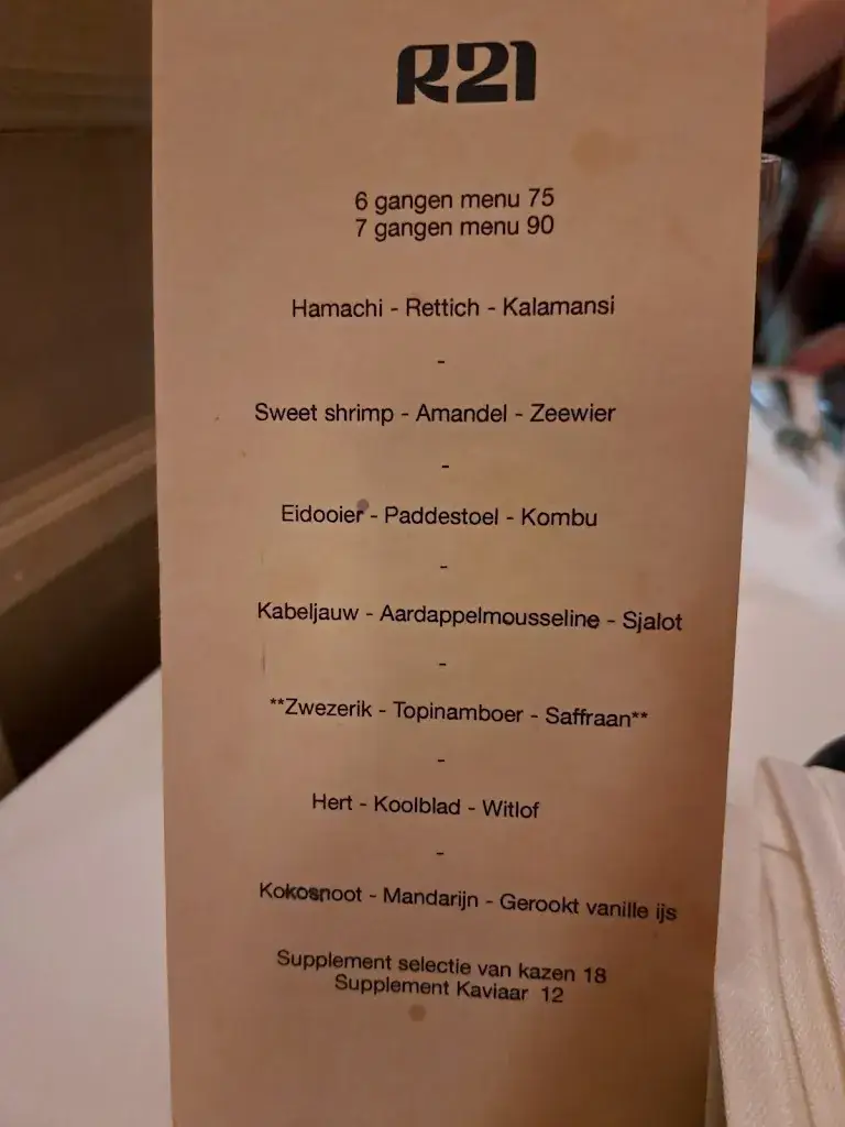 Menu_Restaurant 21_Amsterdam_image_4