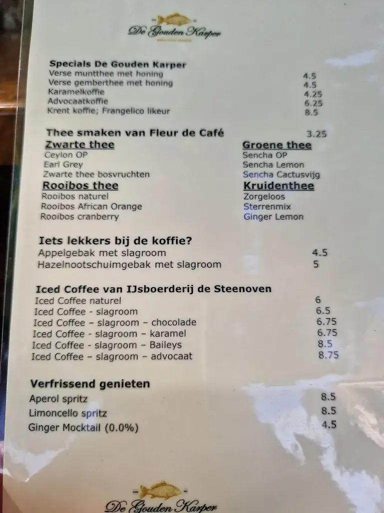 Menu_Hotel Cafe Restaurant De Gouden Karper_Hummelo_image_1