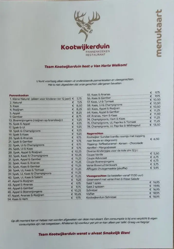 Menu_Pannenkoeken Restaurant Kootwijkerduin_Kootwijk_image_3