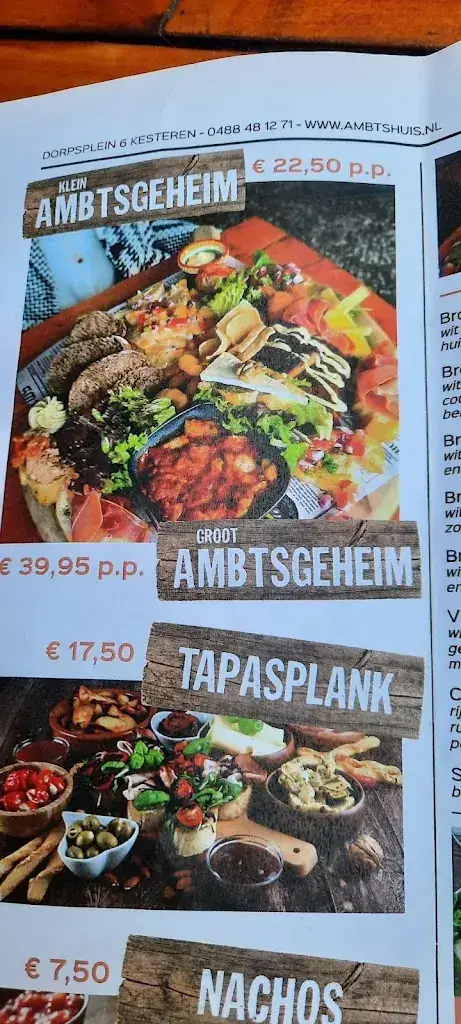 Menü_Restaurant 't Ambtshuis,shared dining_Kesteren_Bild_3