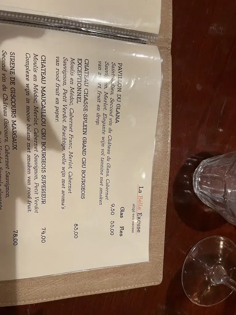 Menu_La Belle Excuse_Nijmegen_image_3