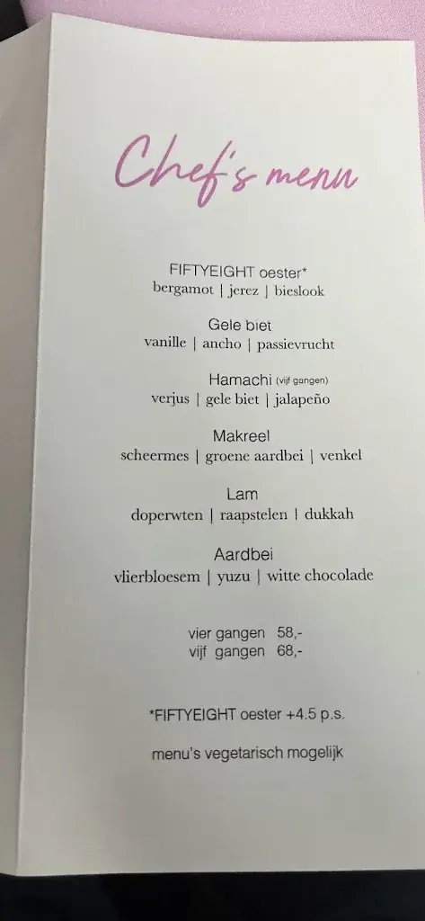 Menu_Restobar Fiftyeight_Nijmegen_image_1